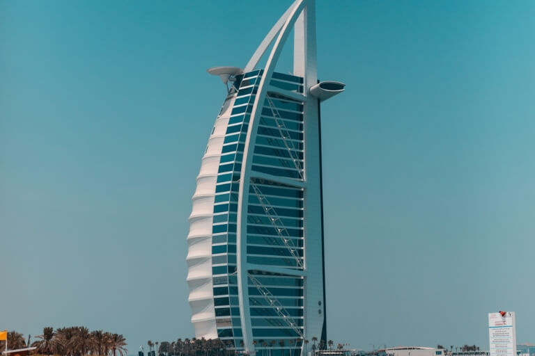 Vista Burj Al Arab com o Forma em Dubai